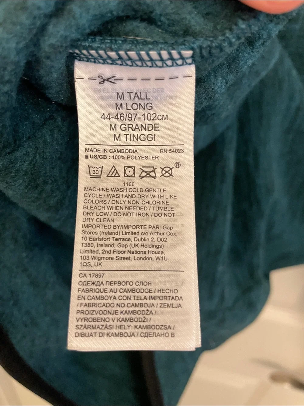 Banana Republic Teal Zip-Neck Pullover half zip Sweater